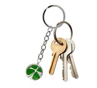 Genérico Good Luck Keychain Four Leaf Clover Charm Keyring