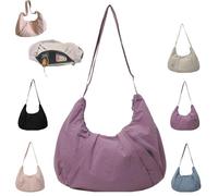 Genérico Good Totes Croissant Bagc, Goodtotes Large Croissant Crossbody Bag, Waterproof, Adjustable Strap (purple)