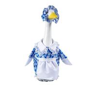 Genérico Goose Outfits - 23 Inch Pastoral Spring Dress with Hat | Porch Goose Costume Accessories for Birthday Wedding Thanksgiving Holiday Patio Garden Yard Door Lawn Party Decorations