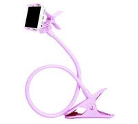 Genérico Gooseneck Phone Holder Stand - Adjustable Bed Clamp Mount with Long Flexible Arm | Lazy Mobile Holder for Bedside Table Kitchen Desk Streaming, Reading, Watching Hands Free Use