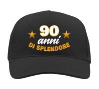 Generico Gorra 90 Años para Hombre Abuelo Jubilado Cumpleaños - Gadgets Regalo Brillo, Talla Única