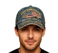 Genérico Gorra Bandera de Estados Unidos | Gorra Conmemorativa Histórica - Ajustable Estilo Dad - para Hombres Mujeres Patriotas Deportes Exteriores 4 Julio Día de la Independencia Camping Béisbol