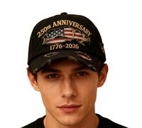 Genérico Gorra Bandera de Estados Unidos | Gorra Conmemorativa Histórica, Ajustable Estilo Dad | para Veteranos, Hombres y Mujeres, 4 de Julio, Día de los Caídos, Día de la Independencia, Camping