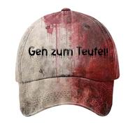 Genérico Gorra con Estampado de Salpicaduras de Sangre con temática de Halloween para y Mujeres, Temporadas Festivas y de Disfraces (Dark Purple, One Size)