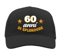 Generico Gorra de 60 años para hombre abuelo jubilado cumpleaños gadgets regalo - esplendor 60 años, 60 años, Talla única