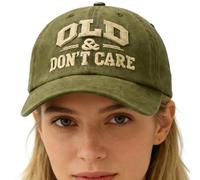 Generico Gorra de béisbol con diseño divertido "No intereses", tamaño ajustable, vintage, para hombres, para golf, correr, entrenamiento, ciclismo al aire libre, verde militar