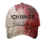 Genérico Gorra de béisbol Estoy Bien para Resolver Problemas, con Estampado de Sangre de Halloween y atmósfera de Terror para Hombre y Mujer. Comodidad Cómodo