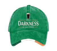 Genérico Gorra de Béisbol | Gorro ajustable para el Día de San Patricio - Gorro Hello Darkness My Old Friends | para Desfiles, Eventos, Celebraciones, Festivales, Uso Diario, Unisex