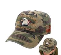 Genérico Gorra de béisbol número 250 - Recuerdo de algodón | Gorra patriótica - 1776-2026 Aniversario Sombrero Ligero Ajustable al Aire Libre para Acampar, Senderismo, Viajes, Deportes y Uso Diario