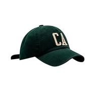 Genérico Gorra de béisbol para Hombre Gorras de Hombre Ajustable Sombrero Deportivo Al Aire Libre Cómoda y Adecuada para Exterior (Green, One Size)