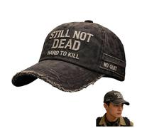 Genérico Gorra de béisbol Vintage Still Not Dead, difícil de Matar, Imposible Romper, Sombrero de papá, Gorra Ajustable de algodón Envejecido para Hombres (1pc)