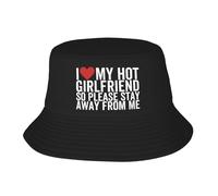 Genérico Gorra De Pescador Amo Mi Novia Sexy, Así Favor Sombrero Sol | Gorra De Pescador Unisex Ligero Gorra Senderismo Para Viajes Playa Deportes Beach Bucket Hat