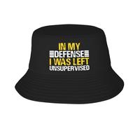 Genérico Gorra De Pescador Mi Defensa: Me Dejaron Gorra Senderismo | Gorra De Pescador Transpirable Anti-Uv Buckets Hat Para Senderismo Exteriores Deportes Bucket Sombrero Verano