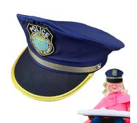 Genérico Gorra de policía para niños - Sombrero de disfraz de poliéster ajustable de 54 cm, accesorio para juegos de rol de carnaval, cosplay de carnaval, fotografía Halloween, temática para niños |