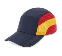 Genérico Gorra España Transpirable, Azul Marino, Rojo y Amarillo, Ideal para el Mundial, Fiestas y Playa