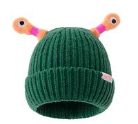 Genérico Gorra Marca Brillante Pequeño Sombrero Divertido Sombrero Hecho a Mano con Ojo Se Puede Estirar Melón Niño Negro, JN, Talla única