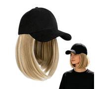 Genérico Gorra Peluca - Lavable y Aspecto Natural,Gorros Peluca para Mujer,para Uso Diario Deportes Actividades al Aire Libre Vacaciones Senderismo Viajes Camping Picnic Playa Escalada