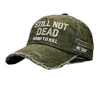 Genérico Gorra «Still Not Dead», Sombrero «Hard to Kill», Frase Divertida, Gorra «Still Not Dead» Ajustable con Bordado Desgastado, para Viajes, Fiestas (4)