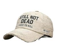 Genérico Gorra «Still Not Dead», Sombrero «Hard to Kill», Frase Divertida, Gorra «Still Not Dead» Ajustable con Bordado Desgastado, para Viajes, Fiestas (5)