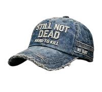 Genérico Gorra «Still Not Dead», Sombrero «Hard to Kill», Frase Divertida, Gorra «Still Not Dead» Ajustable con Bordado Desgastado, para Viajes, Fiestas (2)