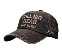 Genérico Gorra «Still Not Dead», Sombrero «Hard to Kill», Frase Divertida, Gorra «Still Not Dead» Ajustable con Bordado Desgastado, para Viajes, Fiestas (1)