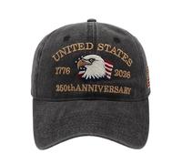 Genérico Gorra Trucker 1776-2026, 1776-2026 250 Años Gorras de Béisbol Desgastadas, Gorra de Recuerdo Conmemorativa, para Viajes Vacaciones Oficina Escuela Desplazamientos Diarios Camping Senderismo