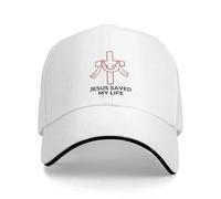 Genérico Gorras de béisbol para Hombres, Personalizadas Que me salvaron la Vida, Gorra de béisbol para Mujeres Hombres Ajustables Diciendo Gorra de papá al Aire Libre