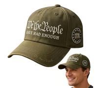 Genérico Gorras Patrióticas para Hombre - Nosotros El Pueblo Ya Basta Gorras | Retro para Papá - para Mujeres Hombres Veteranos Camping Senderismo Eventos Deportivos Celebraciones Desfiles 4 de