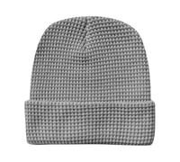 Genérico Gorro con Orejeras Mujer,Gorro Unisex De Punto Jacquard De Color Liso