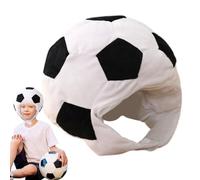 Genérico Gorro de balón de fútbol - Gorro deportivo de felpa, divertido accesorio para foto de disfraz | Sombrero novedoso Team Spirit para las vacaciones de los fanáticos del fútbol