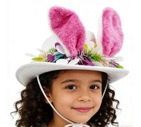 Genérico Gorro de Conejito para Niños - Lindo Sombrero de Occidental, Sombrero de de Pascua, Ala de Disfraz de Fieltro Rígido, Orejas de Conejo de Felpa Posibles, Accesorio de, Ac