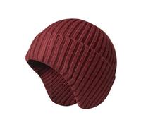 Genérico Gorro De Invierno Mujer,Gorro De Punto para Hombre Y Mujer Gorro CáLido Holgado con Calentador De Orejas Gorro De Ciclismo De Invierno Y Forro Polar