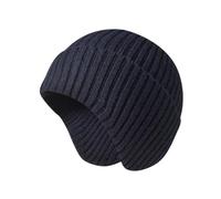 Genérico Gorro De Invierno Mujer,Gorro De Punto para Hombre Y Mujer Gorro CáLido Holgado con Calentador De Orejas Gorro De Ciclismo De Invierno Y Forro Polar