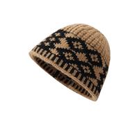 Genérico Gorro de Punto con patrón rómbico, Calavera para Clima frío, cómodos Gorros para Mujer Que Caminan, Calidez de Invierno, de Punto para Mujeres y Adolescentes