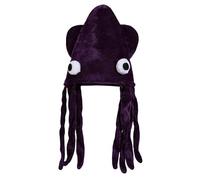 Genérico Gorro Divertido de Calamar | Gorro de Disfraz de Calamar Transpirable - Loco de Disfraz | para Adultos, Niños y Niñas, Actuaciones en Escenario, Halloween, Navidad, Cumpleaños