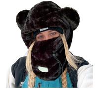 Genérico Gorro Guantes Y Bufanda Mujer,Capucha De Esquí Esquí Polar TéRmico Capucha De Esquí Invierno Loco Gorro De Invierno Viento Invierno Gorro con Capucha