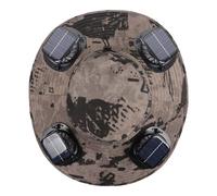 Genérico Gorro Hombre - Sombrero Solar para Exteriores con Ventilador Solar de Alta Potencia Incorporado Recargable de ala Ancha Estilo Senderismo Ligero y ventilado Ideal para Viajes