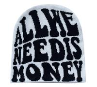 Genérico Gorro Invierno Mujer Gorro Mujer Invierno Sombrero Gorro de Invierno De Jacquard, Gorro con Letras, Cálido para Adultos, Diseño De Punto Clásico Y con Estilo.