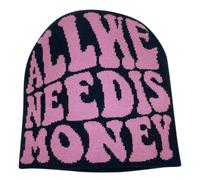 Genérico Gorro Invierno Mujer Gorro Mujer Invierno Sombrero Gorro de Invierno De Jacquard, Gorro con Letras, Cálido para Adultos, Diseño De Punto Clásico Y con Estilo.