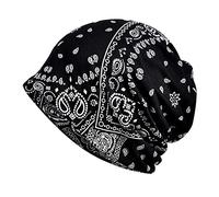 Genérico Gorro Invierno Mujer Gorro Mujer Invierno Sombrero Gorro de Invierno Slouchy De Punto Estampado Y Hombre, Cálido, con Función De Bufanda Y Orejeras, Cortavientos.