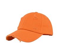 Genérico Gorro Mujer, Béisbol De Color Sólido con De Mezclilla Lavada Y Vieja Destruida De Mezclilla para Hombres Y Mujeres