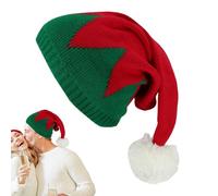 Genérico Gorro Navideño de Punto | Sombrero de Santa Festivo Lindo para Mujeres,Gorro De Lina Unisex Colorido Para Actividades Exteriores En Frío Uso Diario Niña Niño Hombre Mujer