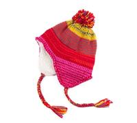 Genérico Gorro peruano niño 4 5 6 7 años aproximadamente tamaño 52-56 cm rosa rojo forro polar forrado Chullo caliente mixto niña niño cz13373, rosa, 52-56