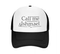 Genérico Gorro Slouchy de Punto Outfit Invernal,Call Me Ishmael Black Baseball Cap Military Man Sports Birthday Women's Golf Wear Men's