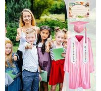 Genérico Gorro Y Toga De Graduación Infantil - Traje De Graduación Para Preescolar - Vestimenta Académica Infantil Y Disfraz De Felicitación Para Graduados