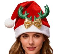 Genérico Gorros Navideños Para Mujer,Caliente Y Suave Con La Piel Para Fiestas - Sombrero De Santa Unisex Para Navidad - Para Mujeres Niños Niñas Cumpleaños Celebraciones Y Año Nuevo