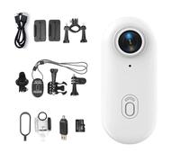 Genérico GoSnap - 4K Thumb Action Camera, Go Snap Body CAM, HD 1080p/4k Gosnap - Thumb Camera Necklace, for Cycling, Travel, Pets (C#3-1080P White)