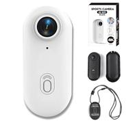 Genérico Gosnap Camera - Gosnap 4K Thumb Action Camera, Sports & Action Video Cameras Portable, with Audio and Video, 2025 Mini Sport Cameras, with 360° RotationSpring Clip (White,1080)