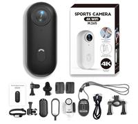 Genérico Gosnap Camera - Gosnap 4K Thumb Action Camera, Sports & Action Video Cameras Portable, with Audio and Video, 2025 Mini Sport Cameras, with 360° RotationSpring Clip (Black,4K)