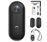 Genérico Gosnap Camera - Gosnap 4K Thumb Action Camera, Sports & Action Video Cameras Portable, with Audio and Video, 2025 Mini Sport Cameras, with 360° RotationSpring Clip (Black,1080)